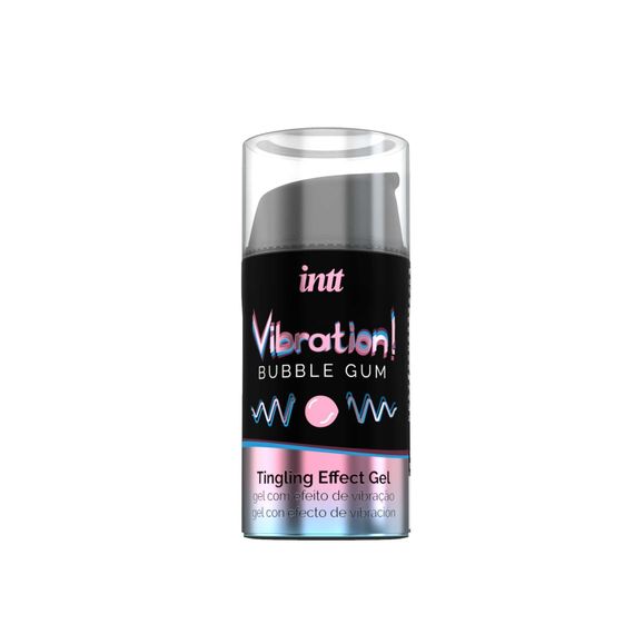 Рідкий вібратор Intt Vibration Bubble Gum (15 мл), густий гель, дуже смачний, діє до 30 хвилин | Зображення 1