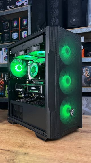 Збірка під замовлення: комп'ютер MSI MAG Forge M100R Black Tower / Intel Core i5-12400F (6 (12) ядер по 2.5 - 4.4 GHz) / 32 GB DDR5 / 1000 GB SSD M.2 / nVidia GeForce RTX 5060, 8 GB GDDR7, 128-bit / 650W | Зображення 1