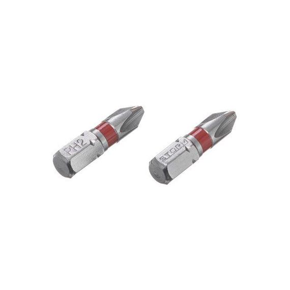 Комплект викруткових насадок PH2 1/4" * 25 мм, S2, пак. 2 шт., STORM INTERTOOL VT-02181 | Зображення 1
