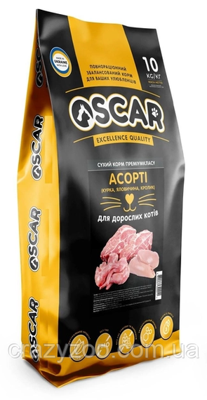 Сухий корм для котів OSCAR Асорті 10 кг 4820267300011