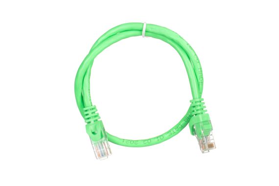 Патч-корд 2E Cat 6,UTP,RJ45, 26AWG ,7/0.16 Cu, 0.50 m,PVC, Green (2E-PC6COP-050GRN) | Зображення 1