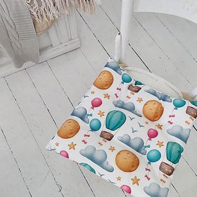 Подушка на стул с завязками Шары 40x40x4 см (PZ_21A023)