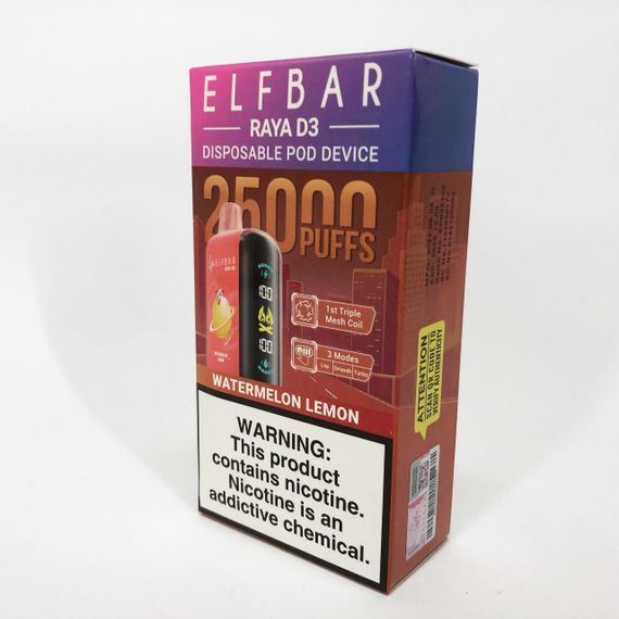 Elf Bar Raya D3 25000 смак Кавун Лимон (Watermelon Lemon) | Зображення 2