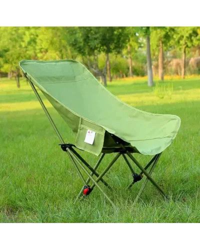 Складной туристический стул MA560green 45×93×58 см зеленый до 200 кг • Кресло для пикника, рыбалки, кемпинга и отдыха на природе | Зображення 4