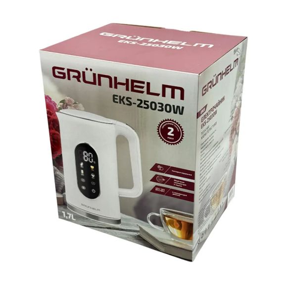 Електрочайник Grunhelm EKS-25030W 1.7 л білий | Зображення 9