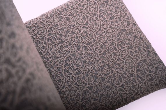 Жаккардовые чехлы на стулья без оборки Venera (натяжные) набор 6-шт 405 Тёмно-сиреневый | Зображення 4