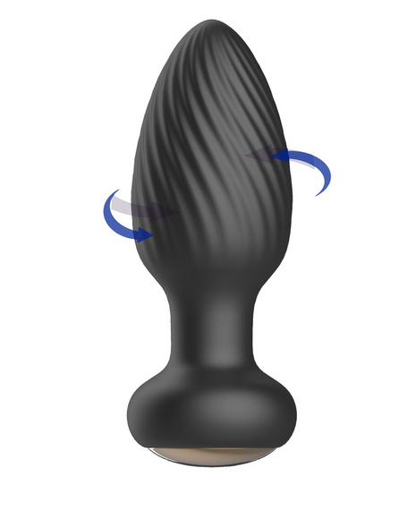 Анальна пробка B-Series Rotating anal plug, з функцією ротації, чорна | Зображення 4