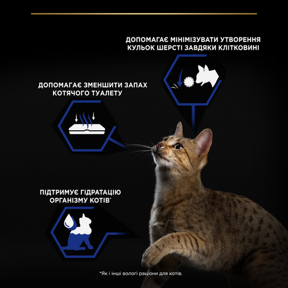 Вологий корм Purina PRO PLAN Adult Indoor для дорослих котів, які живуть вдома, лосось 86г | Зображення 5
