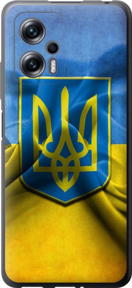 Чехол на Xiaomi Redmi Note 11T Pro Флаг и герб Украины 1 "375u-2644-17620"