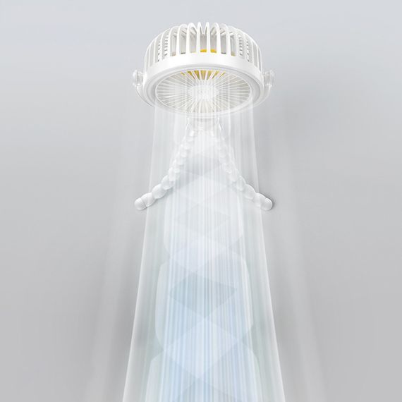 Портативний вентилятор Usams ZB289 Baby Stroller fan 2000mAh White | Зображення 1