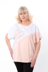 Футболка жіноча (батал) Носи своє 5XL Персиковий (p-16548-191452)
