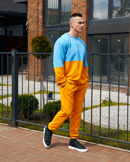 Костюм патріот світшот Жовто-синій S XL | Зображення 4