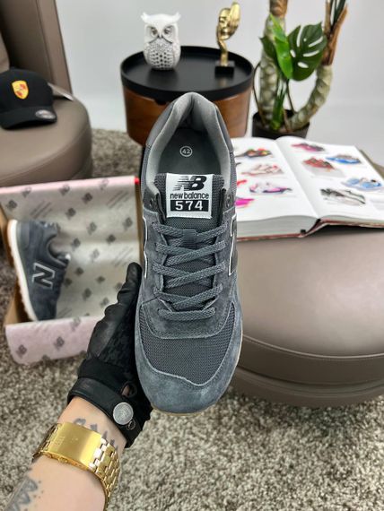 Мужские кроссовки New 574 Dark Grey White Динаміка твого стилю весна / літо / осінь A4178 43 27.5 см | Зображення 7