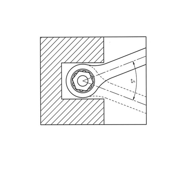 Ключ гайковий комбінований, прямий, з тріскачкою, WS18 | Зображення 2