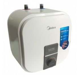 Водонагрівач Midea під мийку, 10 л, 2,0 кВт, "мокрий" ТЕН, вертикальний, квадратний, білий (D10-20VI(U))