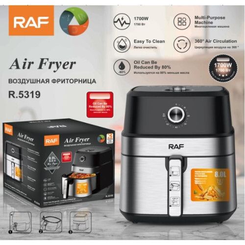 Повітряна фритюрниця з об'ємом 8L, економія олії до 90%, XPRO, RAF R5319 (43985-R5319_2415)