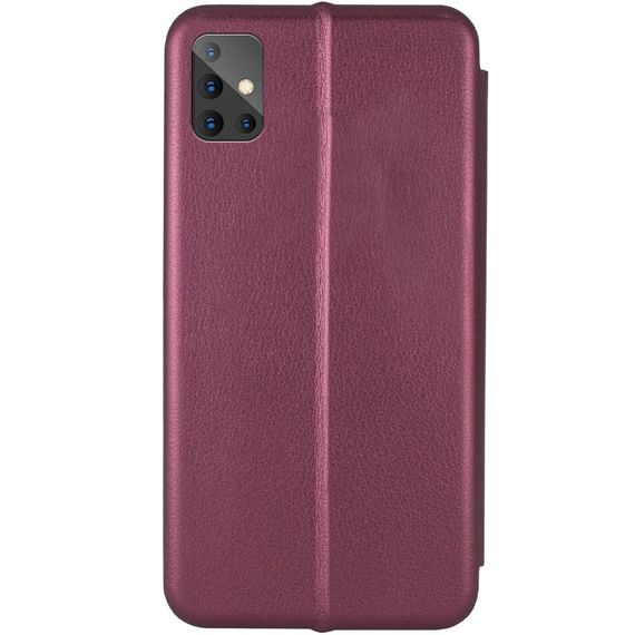 Кожаный чехол-книжка Classy для Samsung Galaxy A51 Бордовый | Зображення 1