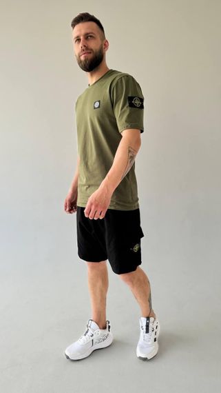 Чоловічий літній костюм Stone Island хакі | Зображення 6