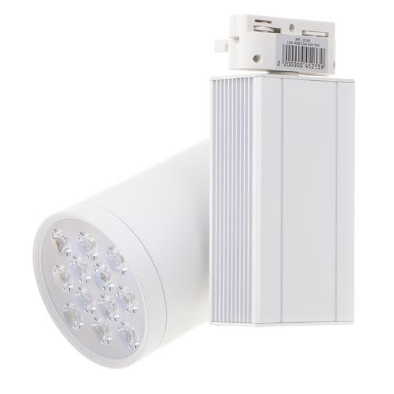 Светильник трековый поворотный LED 408/12W NW WH | Зображення 2