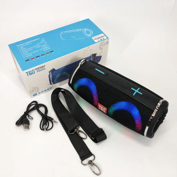 Колонка портативна з радіо блютус TG642, Bluetooth колонка з радіоприймачем Якісна Bluetooth OS-39 | Зображення 7