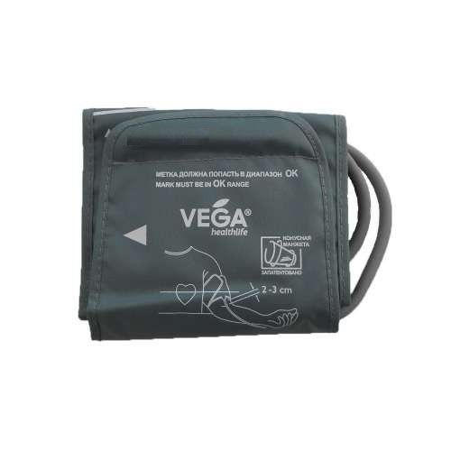 Манжета оригинал Vega 22-42см для автоматических и полуавтоматических тонометров с одной трубкой серая