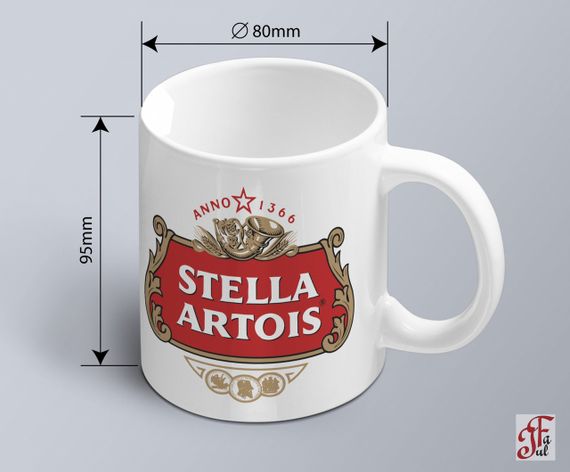 Чашка  з принтом логотипу Stella Artois | Зображення 1