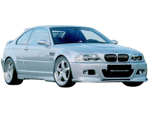Передня Lip накладка DPT (Для Hamman, чорний глянець) для BMW 3 серія E-46 1998-2006 рр | Зображення 1
