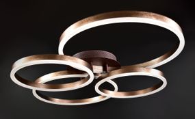 Люстра світлодіодна стельова LED світильник для квартири на стелю лед з пультом 25831 Коричневий 11х63х83 см.