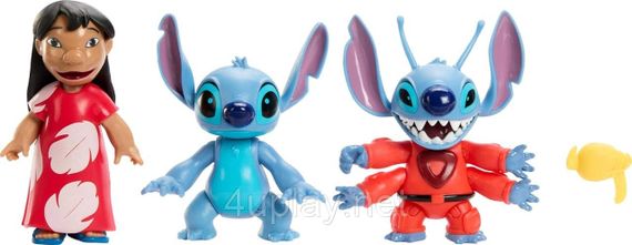 Набор фигурок Лило и Стич, эксперимент 626 Оригинал Disney Lilo & Stitch Storytellers