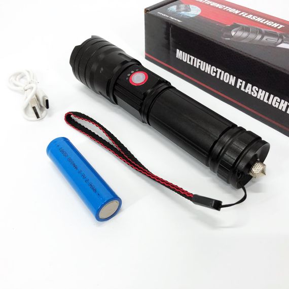 Перезаряджуваний ручний ліхтар, Яскравий тактичний ліхтарик, Військовий тактичний ліхтар JY-54 | Зображення 2