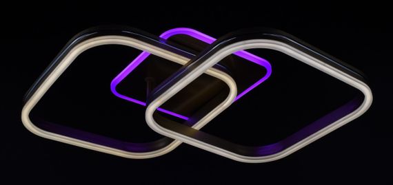 Люстра світлодіодна стельова LED світильник для квартири на стелю лед 26326 Золото 12х42х68 см. | Зображення 7