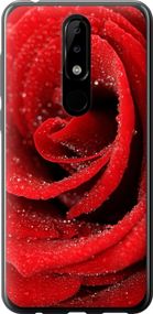 Чехол на Nokia 5.1 Plus Красная роза "529u-1543-17620"