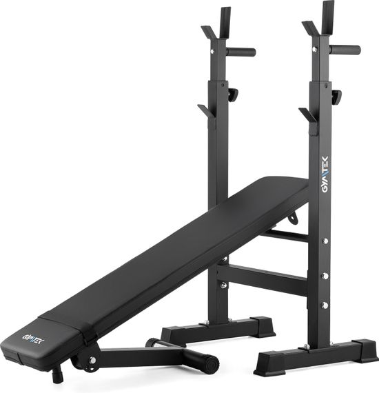 Скамья со стойками для тренировок со штангой Gymtek XL700 складная | Зображення 3