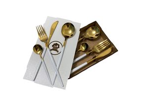 Набір столових приладів Kitchen білий на 6 персон