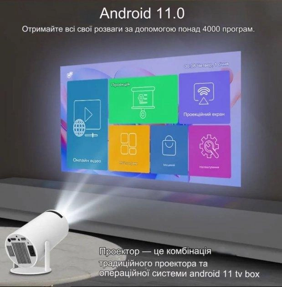 Смарт Проектор MAGCUBIC HY300 4K Android 11 HD BT5.0 Dual Wi-Fi Домашній кінотеатр | Зображення 2