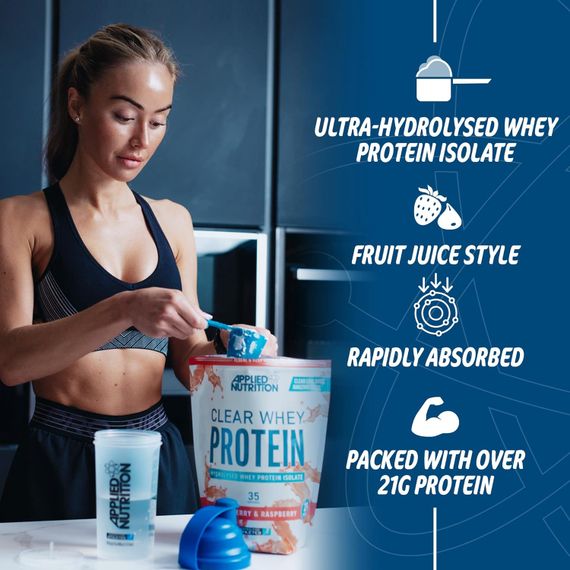Протеїн Applied Nutrition Clear Whey Isolate Protein (Cranberry  Pomegranate) (875g - 35 Servings) | Зображення 2
