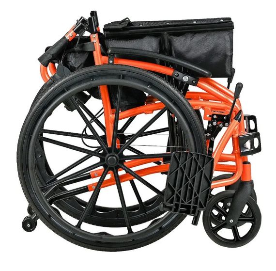 Крісло-каталка Vera Medical з ручними гальмами для людей з обмеженими можливостями вагою до 120 кг (VRM-009) | Зображення 4