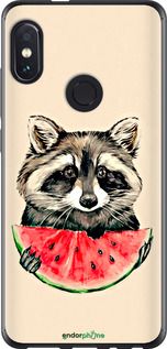 Чохол на Xiaomi Redmi Note 5 Pro Єнотик з кавуном "4605t-1353-2448"