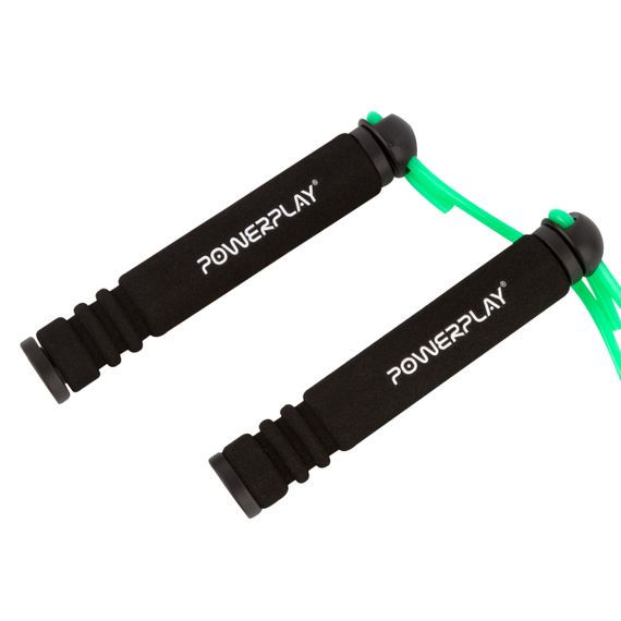 Скакалка PowerPlay 4205 Classic Plus Jump Rope Зелена (2,7m.) | Зображення 2