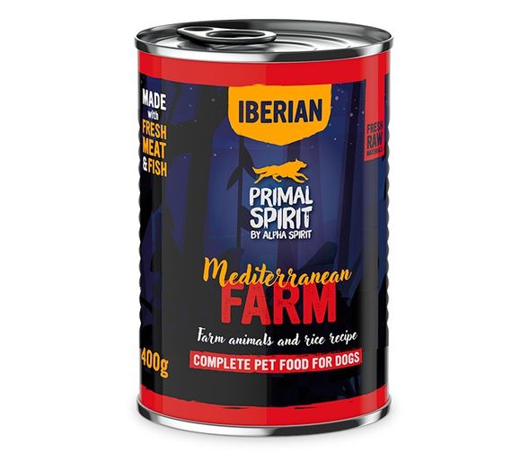 Вологий корм для собак з куркою Primal Spirit Mediterranean Farm, 400 гр