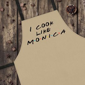 Фартук полноцветный Сolorful I cook like Monica 75х51 см (FRTC_24L001)