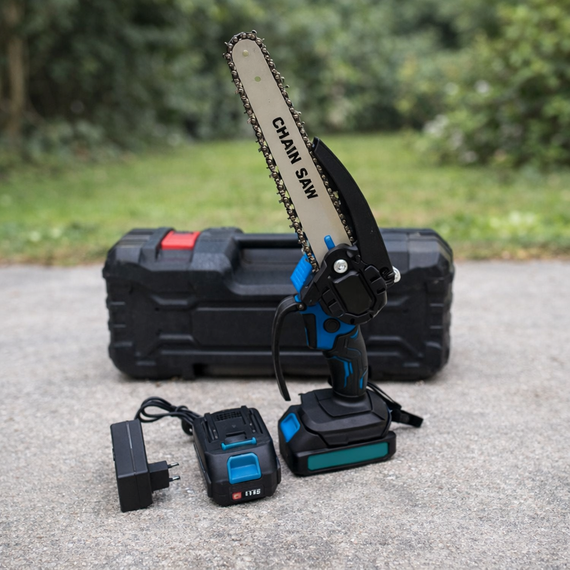 Аккумуляторная цепная пила с индикатором масла Chain Saw 8'' 36V 4Ah 2 АКБ | Зображення 1
