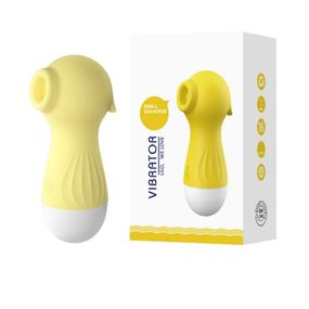 Вакуумный стимулятор "Sexy Seahorse", 10 режимов, цвет жёлтый Sex Aura