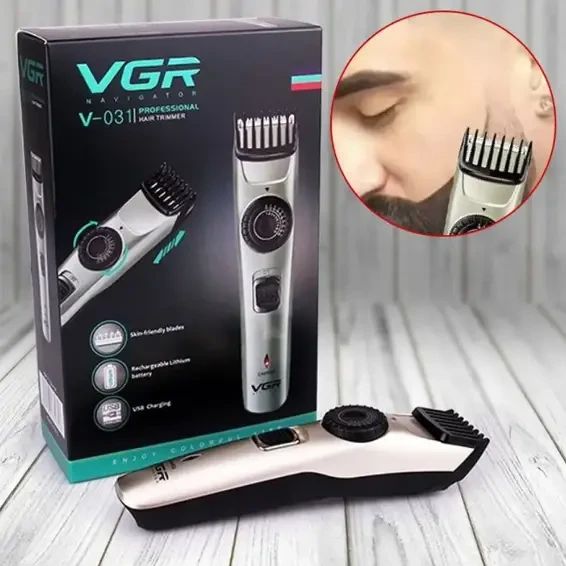 Машинка для стрижки волосся VGR V-031 USB CHARGE | Зображення 4