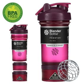 Шейкер спортивний BlenderBottle ProStak 22oz/650ml з 2-ма контейнерами Plum (Original)