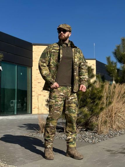 Військовий Статутний Комплект Мультикам 2 в 1 Кітель та Штани +Убакс Military MTP | Зображення 3