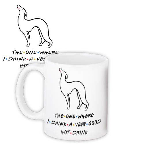 Чашка з принтом The one where I drink a very good hot drink 330 мл (KR_DR008)