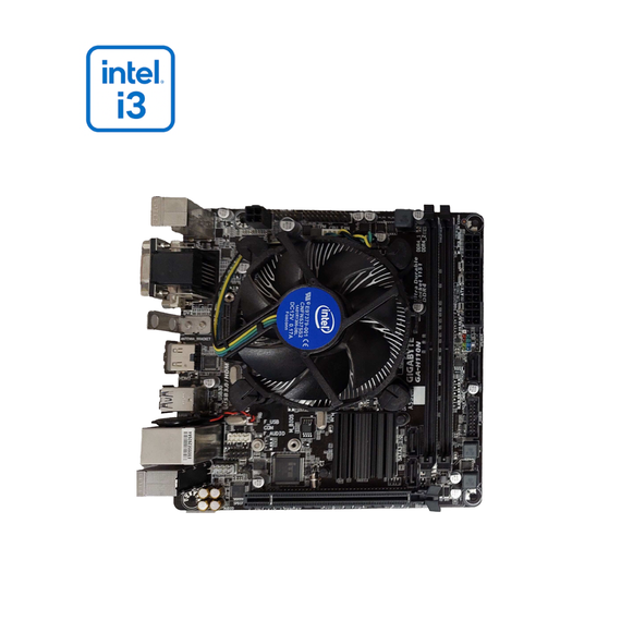 Комплект: Материнська плата Gigabyte GA-H110N / Intel Core i3-7100U (2(4) ядра по 2.4 GHz) / Intel HD Graphics 620 / LGA1151 / Кулер б/в