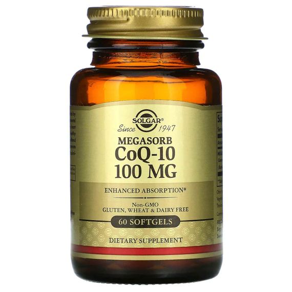 Коензим Solgar Megasorb CoQ-10 100 mg 60 Softgels SOL-00952