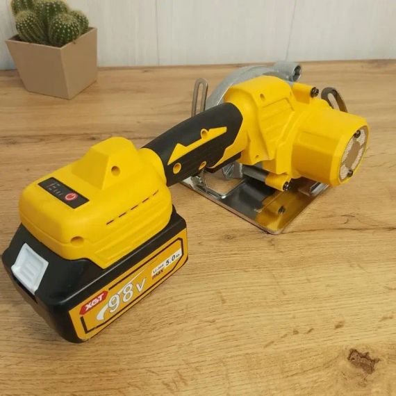 Набір 5 в1 Шуруповер + Болгарка + Перфоратор + Гайковерт + Пила NEW 98V (жовтий) | Зображення 7
